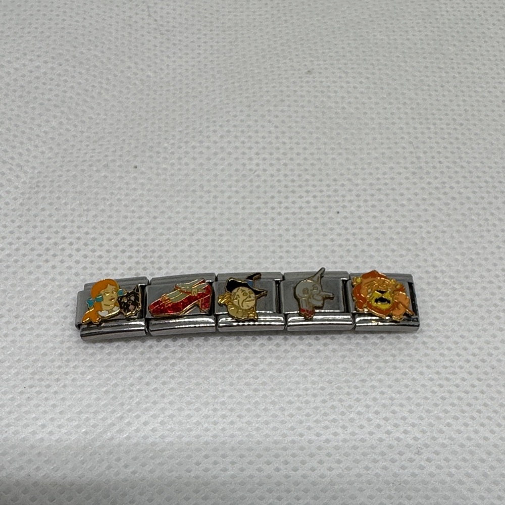 Silver Charms for Nomination Charm Bracelet with Wizard of Oz charms